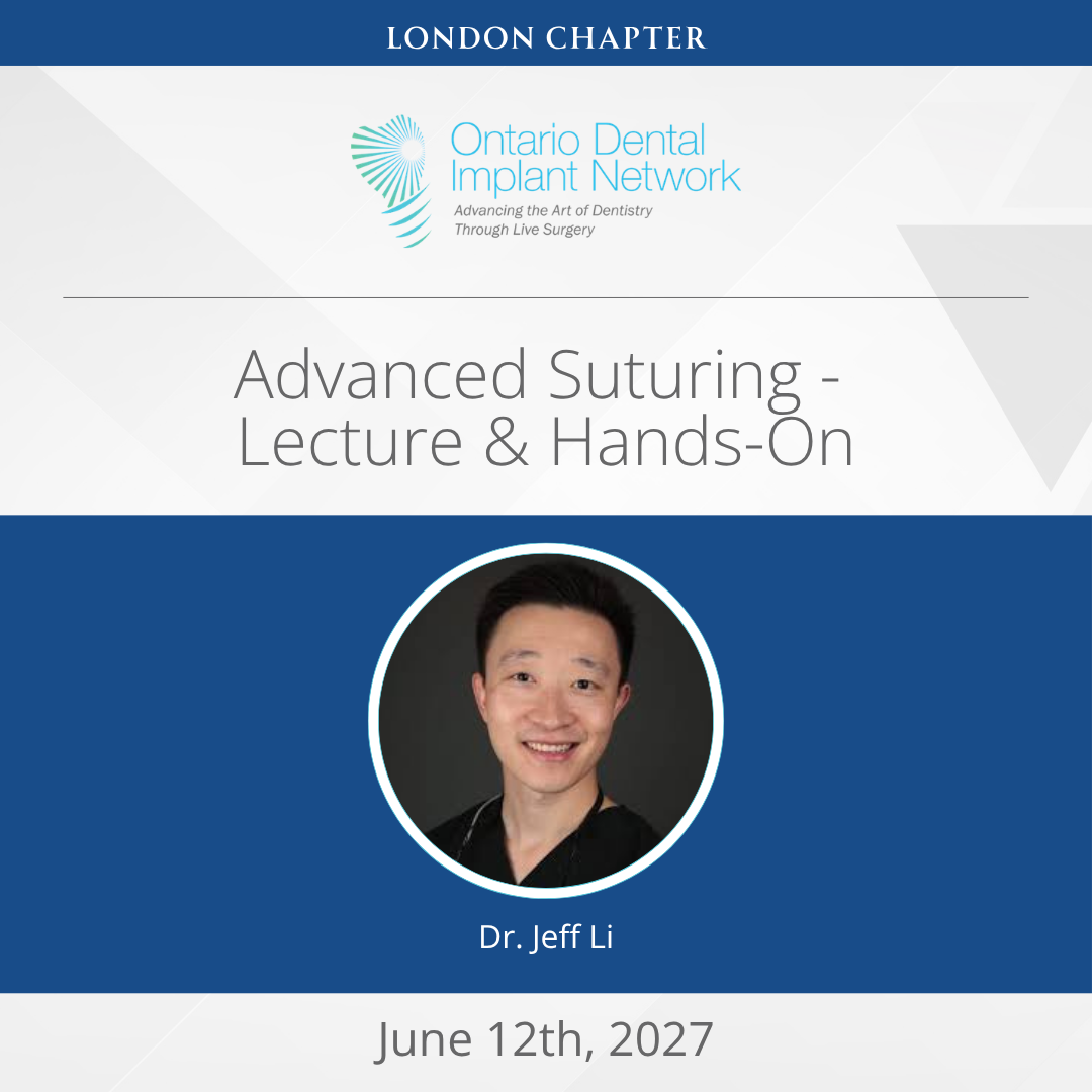 Advanced Suturing - Lecture & Hands-On